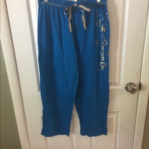 Disney Tinkerbell Lounge Pants.  Size M (8-10)